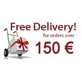 Free delivery for orders over 150 €